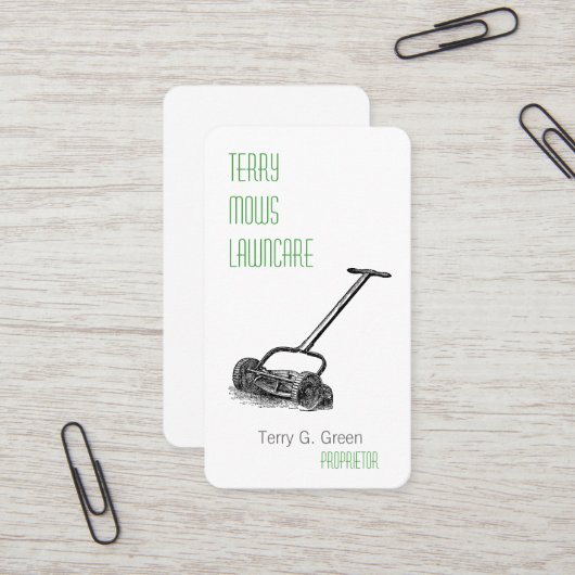 Carte De Visite Rouleau (Devant/Arrière en situation)