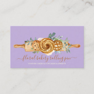 Carte De Visite Rouleau à pâtisserie Boulangerie Gâteaux Sucreries