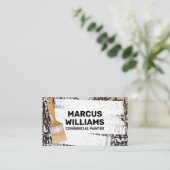 Carte De Visite Rouleau à peinture et pinceau | Graffiti Brick Wal (Debout devant)