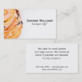 Carte De Visite Rouleau de cannelle (Devant / Derrière)