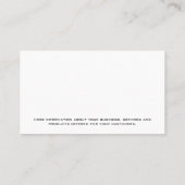 Carte De Visite Rouleau de peinture de la maison | Entrepreneur gé (Dos)