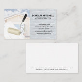 Carte De Visite Rouleau de peinture de la maison | Entrepreneur gé (Devant / Derrière)