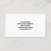 Carte De Visite Rouleau de peinture | Mur en briques peintes | Out (Dos)