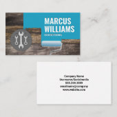 Carte De Visite Rouleau de peinture | Mur en briques peintes | Out (Devant / Derrière)