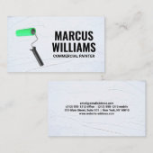 Carte De Visite Rouleau de peinture | Mur peint (Devant / Derrière)