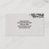 Carte De Visite Rouleau de peinture | Mur peint avec graffiti (Dos)