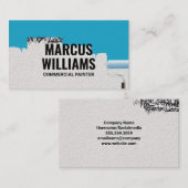 Carte De Visite Rouleau de peinture | Mur peint avec graffiti (Devant / Derrière)