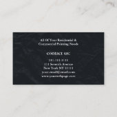 Carte De Visite Rouleau de peinture pour peintre professionnel (Dos)