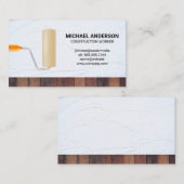Carte De Visite Rouleau de peinture | Spackle | Bois (Devant / Derrière)