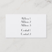 Carte De Visite Rouleau de raseur-coiffeur (Dos)