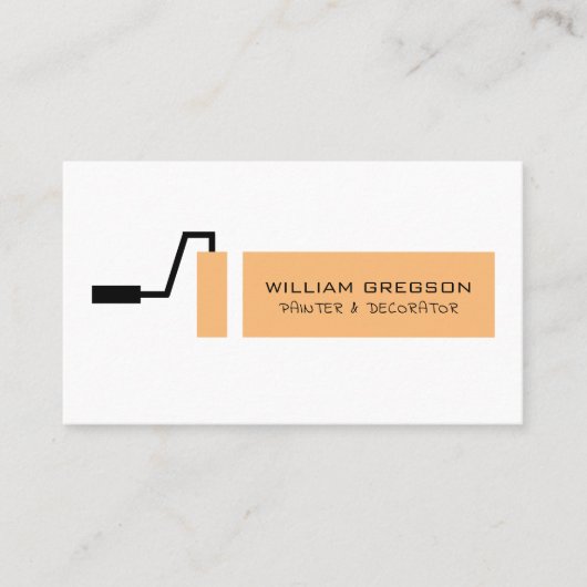 Carte De Visite Rouleau, Peintre & Décorateur (Devant)