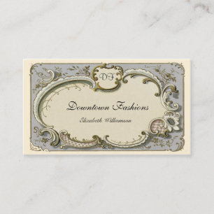 Carte De Visite Rouleau vintage de bleu français