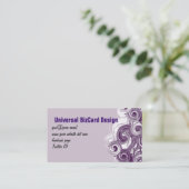 Carte De Visite Rouleau violet (Debout devant)