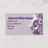 Carte De Visite Rouleau violet (Devant)