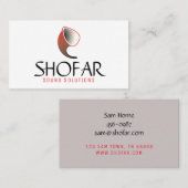 Carte De Visite Roulement court (rouge) (Devant / Derrière)