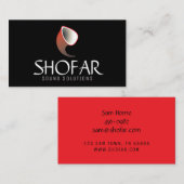 Carte De Visite Roulement court (rouge) (Devant / Derrière)