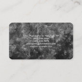 Carte De Visite Round Corner Grey Professional tendance (Dos)