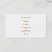 CARTE DE VISITE ROUTE DE MONTAGNE (Dos)