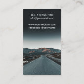Carte De Visite route près de la montagne (Dos)