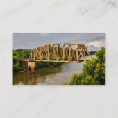 Carte De Visite Route Winning - Rusty Old Railroad Bridge (Dos)