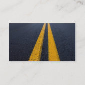 CARTE DE VISITE ROUTES DE PAVEMENT JAUNE DOUBLE LIGNE VOYAGEURS PH (Dos)