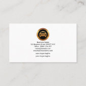 Carte De Visite Routes de transport frontalier Orange chauffeur de (Dos)