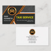 Carte De Visite Routes de transport frontalier Orange chauffeur de (Devant / Derrière)