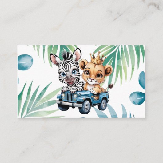 Carte De Visite Royal Adventure Ride Boy Diaper Riffle (Dos)