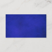 Carte De Visite Royal Blue & Black Arrière - plans (Dos)