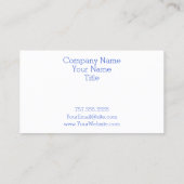 Carte De Visite Royal Blue Combination Pois par STaylor (Dos)