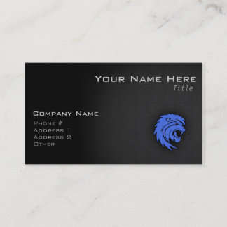 Carte De Visite Royal Blue Leo