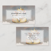 Carte De Visite Royal Cow Dreaming on Cheese Throne                (Devant / Derrière)