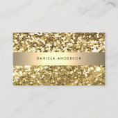 Carte De Visite Royal Gold Parties scintillant Luxueux code QR gla (Devant)