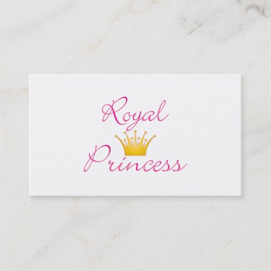 Carte De Visite Royal Princess (Devant)
