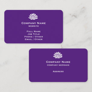 Carte de visite Royal Purple personnalisable