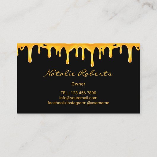 Carte De Visite Royal Queen Bee Honey Bee Bee Bee Beekeeper Farm (Dos)