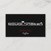 Carte De Visite Royal Snakes Logo only Business Card (Devant)