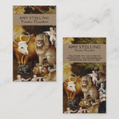 Carte De Visite Royaume pacifique Biche animal classique (Devant / Derrière)