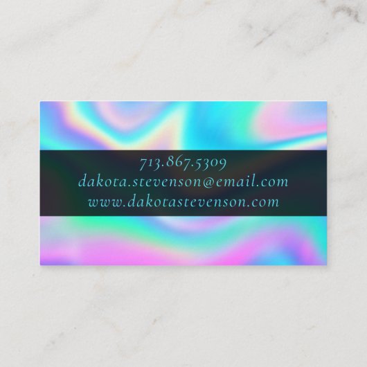 Carte De Visite RPG | Holo Tabletop PnP Role Player (Dos)