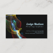 Carte De Visite ruban Abstrait de fumée y78u (Dos)