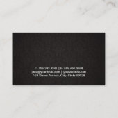 Carte De Visite Ruban blanc noir / Damask / Bokeh (Dos)