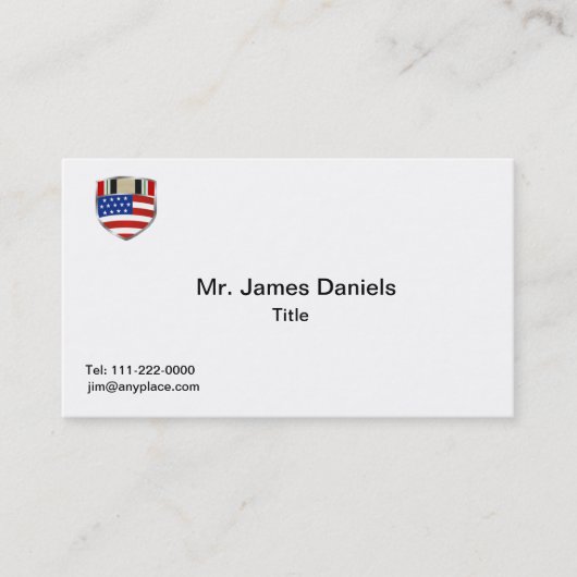 Carte De Visite Ruban de la campagne en Irak (Devant)