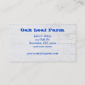 Carte De Visite ruban de mesure sur pomme (Dos)