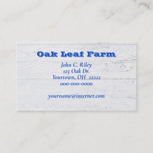 Carte De Visite ruban de mesure sur pomme (Dos)