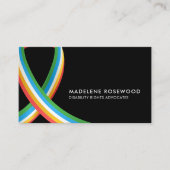 Carte De Visite Ruban de sensibilisation aux handicaps (Devant)