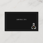 Carte De Visite Ruban de sensibilisation de Parkinson Noir (Dos)