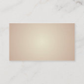 Carte De Visite Ruban d'or floral ancien coupé (Dos)