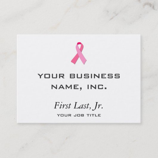 Carte De Visite Ruban rose (Devant)