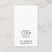 Carte De Visite Ruban rose (Dos)