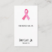 Carte De Visite Ruban rose (Devant)